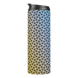 Moderne abstrakte digitale Musterdesign 1243 Thermosbecher