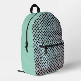 Moderne abstrakte digitale Musterdesign 1246 Bedruckter Rucksack