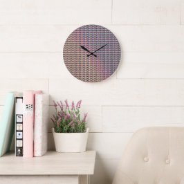 Moderne abstrakte digitale Musterdesign 1260 Große Wanduhr