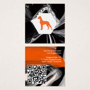 Moderne abstrakte Dogge Orange