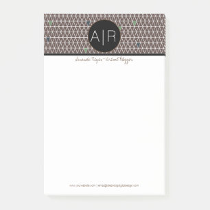 Moderne Abstrakte dreieckige Camouflage Post-it Klebezettel