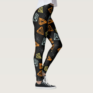 Moderne abstrakte Dreiecksstruktur Leggings