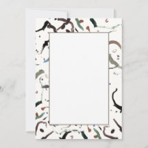 Moderne Abstrakte Einladungen