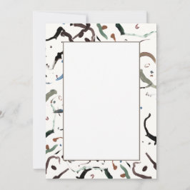 Moderne Abstrakte Einladungen