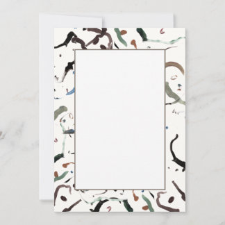 Moderne Abstrakte Einladungen