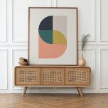 Moderne Abstrakte Elegant Geometric Minimalistisch Poster<br><div class="desc">Ein minimalistisches modernes abstraktes Plakat mit elegantem geometrischem Design in gedämpften Farben von Korallenrosa,  Senfgold gelb,  aquamarin grün,  Marineblau und natürlichem Weich Grau. Das perfekte Accessoire für eine minimale zeitgenössische Zuhause.</div>