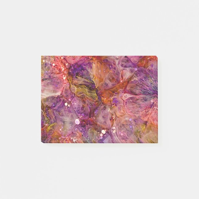 Moderne Abstrakte Epoxid Kunst, Resin Art, Resin Post-it Klebezettel (Vorderseite)