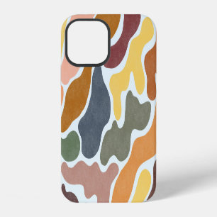 Moderne, abstrakte, erdige Töne Illustration. iPhone 12 Hülle