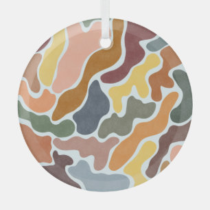 Moderne, abstrakte, erdige Töne Illustration. Ornament Aus Glas