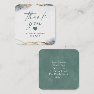 Moderne Abstrakte Eucalyptus Green Wedding Vielen Mitteilungskarte