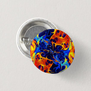 moderne abstrakte farbenfrohe Farbmischung Button