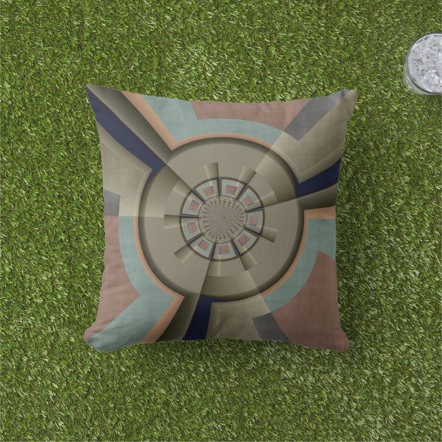 Moderne Abstrakte Farbharmonie Fraktal Kunst Grafi Kissen (Golfball-Marker)