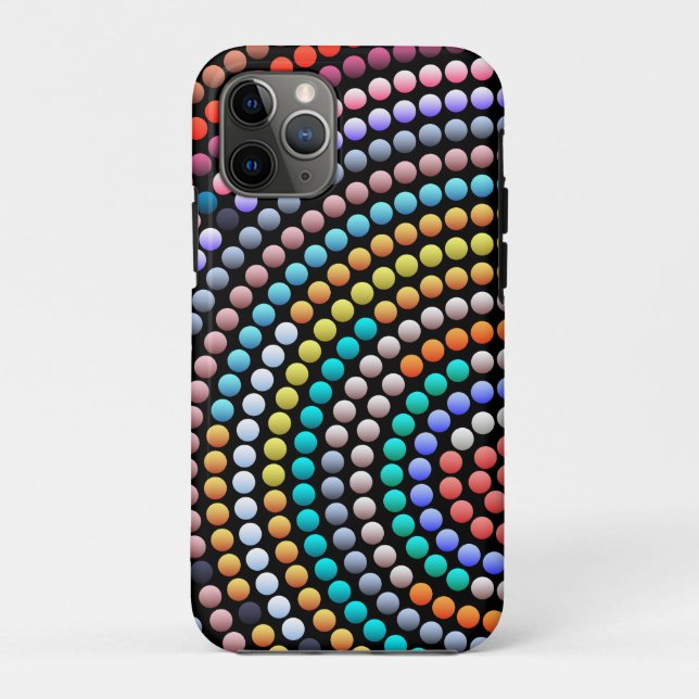 Moderne Abstrakte Farbige Punktkunst Case-Mate iPhone Hülle (Rückseite)