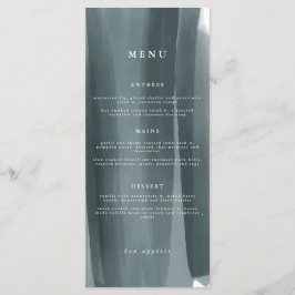 Moderne Abstrakte feierliche Hochzeit | Menü Menükarte