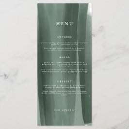 Moderne Abstrakte feierliche Hochzeit | Menükarte