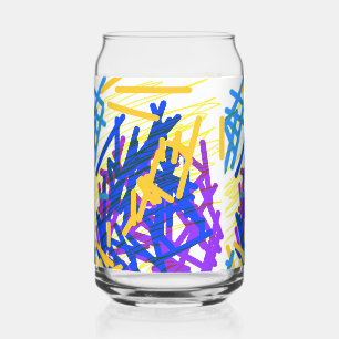 Moderne Abstrakte festliche Paint Splash Dosenglas