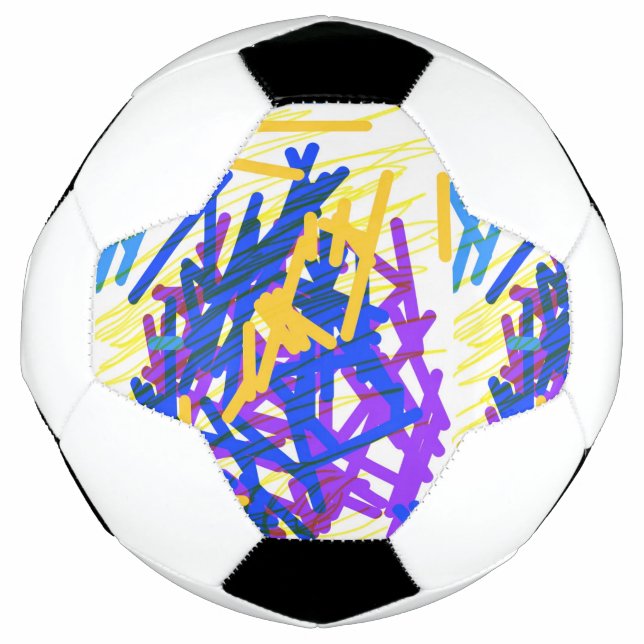 Moderne Abstrakte festliche Paint Splash Fußball (Vorderseite)