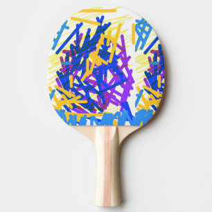 Moderne Abstrakte festliche Paint Splash Tischtennis Schläger