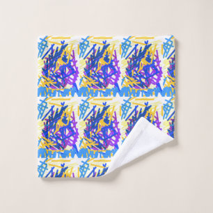 Moderne Abstrakte festliche Paint Splash Waschlappen