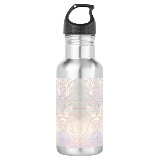 Moderne Abstrakte Flasche mit Wasser Edelstahlflasche (Vorderseite)