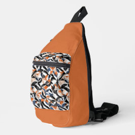 Moderne abstrakte Fließgeometrie-Musterdesign 64 Crossbody Bag