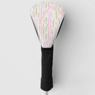 Moderne abstrakte florale Linienmuster (7) Golf Headcover