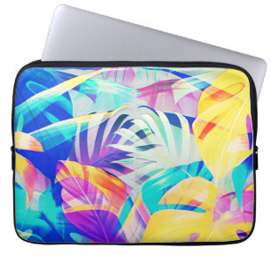 Moderne abstrakte florale Pastellfarbe Laptopschutzhülle