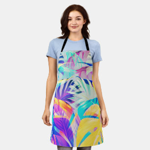 Moderne abstrakte florale Pastellfarbe Schürze