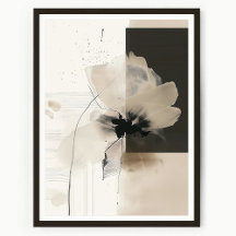 Moderne Abstrakte Florale Wandkunst