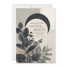 Moderne Abstrakte Foliage-Hochzeit