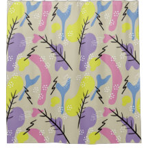 Moderne Abstrakte Formen Duschvorhang