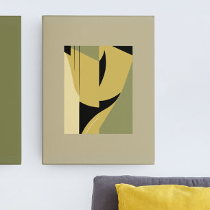 Moderne Abstrakte Formen in Erdtönen Set I Poster