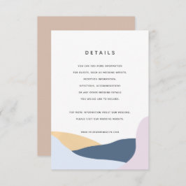 Moderne Abstrakte Formen - Näherungskarte Einladung