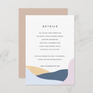 Moderne Abstrakte Formen - Näherungskarte Einladung