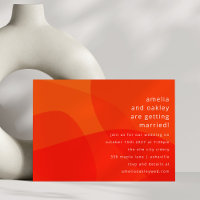 Moderne Abstrakte Formen Orange Bold Einzigartige