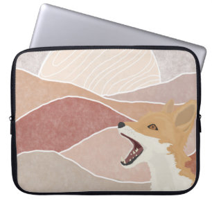 Moderne Abstrakte Fox & The Hills Laptopschutzhülle