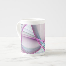 Moderne Abstrakte Fraktal-Kunst Prozellantasse