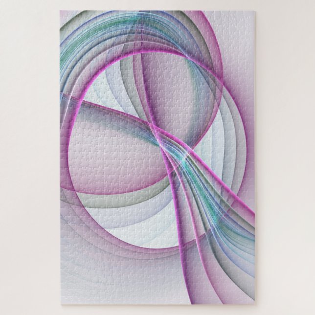 Moderne Abstrakte Fraktal-Kunst Puzzle (Vertikal)