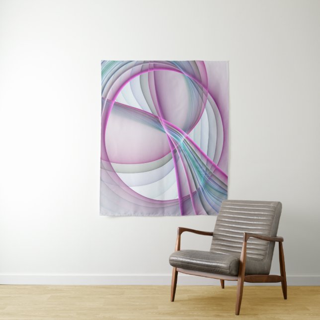Moderne Abstrakte Fraktal-Kunst Wandteppich (Beispiel)