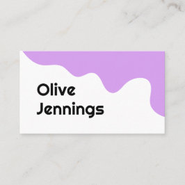 Moderne Abstrakte Fun Business Card Visitenkarte