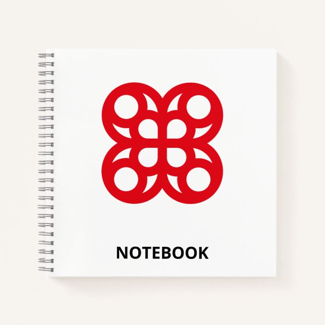 Moderne Abstrakte Geometrie Notizbuch (Vorderseite)