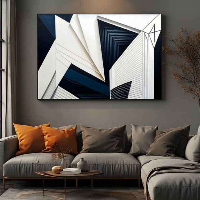 Moderne abstrakte geometrische Architektur Poster (Von Creator hochgeladen)