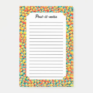 Moderne Abstrakte geometrische Balloons Post-it Klebezettel