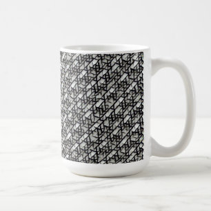 Moderne abstrakte geometrische digitale Muster 127 Kaffeetasse