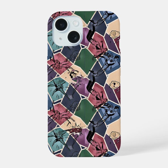 Moderne abstrakte geometrische digitale Muster 59 iPhone 15 Hülle (Rückseite)