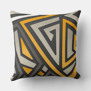 Moderne abstrakte geometrische Dreiecks-Muster Kissen