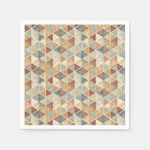 Moderne abstrakte geometrische Dreiecksdesign-Must Serviette