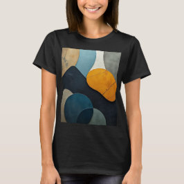 Moderne Abstrakte Geometrische Formen Texturierte  T-Shirt