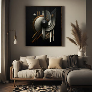 Moderne abstrakte geometrische Inspiration Poster