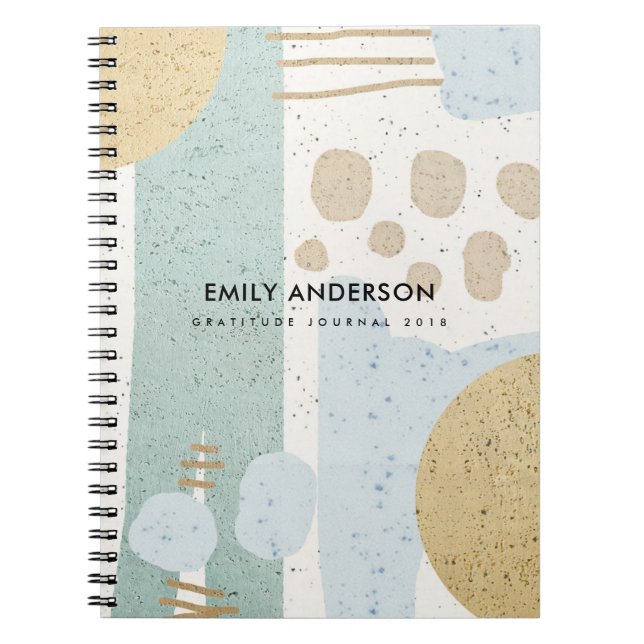 MODERNE ABSTRAKTE GEOMETRISCHE KERAMIK TEXTURE NOTIZBLOCK (Vorderseite)